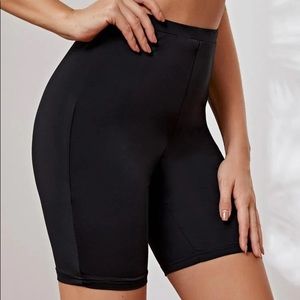 SHEIN Highwaisted Black Biker Shorts